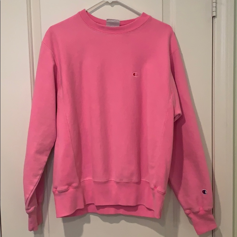 Hot pink champion crew neck